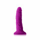 Colours - Pleasures - Thin 5 Inch Dildo - Purple Image