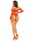 Say My Name Rhinestone Crotchless Teddy - One Size - Red Image
