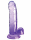 King Cock Clear 7 Inch With Balls - Purple Image