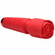 Pleasure Rose 10x Silicone Wand With Rose  Attachment - Red Image