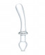 9 Inch Classic Curved Dual-Ended Dildo - Clear Image