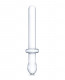 9.25 Inch Classic Smooth Dual-Ended Dildo - Clear Image