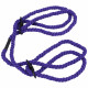 Merci - Restrain - 6mm Hemp Wrist or Ankle Cuffs - Violet Image