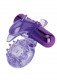 Bodywand Rechargeable Dolphin Ring With Ticklers - Purple Image