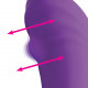 5x G-Charm Moving G-Spot Bead Mini Vibe - Violet Image