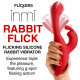 Rabbit Flick Flicking Silicone Rabbit Vibrator -  Red Image