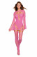 Garter Dress With Thigh High and Shrug - One Size  - Milkshake Pink Image