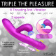 Thrust Wave Thrusting and Sucking Rabbit Vibrator  - Purple Image