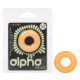 Alpha Glow-in-the-Dark Liquid Silicone Prolong   Medium Ring - Orange Image