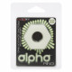 Alpha Glow-in-the-Dark Liquid Silicone Prolong  Sexagon Ring - White Image
