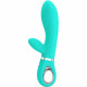 Thomas Super Soft Silicone Rabbit Vibrator -  Turquoise Image