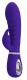 Prescott Super Soft Rabbit Silicone Vibrator -  Purple Image