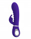 Prescott Super Soft Rabbit Silicone Vibrator -  Purple Image