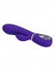 Prescott Super Soft Rabbit Silicone Vibrator -  Purple Image