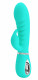 Prescott Super Soft Rabbit Silicone Vibrator -  Vibrator -Teal Image