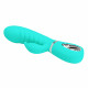 Prescott Super Soft Rabbit Silicone Vibrator -  Vibrator -Teal Image