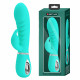 Prescott Super Soft Rabbit Silicone Vibrator -  Vibrator -Teal Image