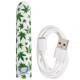 420 Slim Cannabis Leaf Vibe -  White/green Image