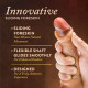 Renaissance - Davinci - 8 Inch Sliding Foreskin Dildo With Squeezable Balls - Tan Image