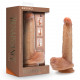 Renaissance - Davinci - 8 Inch Sliding Foreskin Dildo With Squeezable Balls - Tan Image