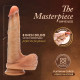 Renaissance - Davinci - 8 Inch Sliding Foreskin Dildo With Squeezable Balls - Tan Image