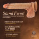 Renaissance - Davinci - 8 Inch Sliding Foreskin Dildo With Squeezable Balls - Tan Image