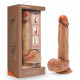 Renaissance - Raphael - 9.5 Inch Sliding Foreskin  Dildo With Squeezable Balls - Tan Image