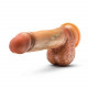 Renaissance - Raphael - 9.5 Inch Sliding Foreskin  Dildo With Squeezable Balls - Tan Image