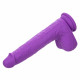 Rechargeable Gyrating and Thrusting Silicone Studs - Purple Image