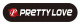 Pretty Love Window Cling - Large Image