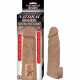 Natural Realskin Vibrating Penis Xtender - Brown Image