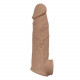 Natural Realskin Vibrating Penis Xtender - Brown Image