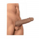 Natural Realskin Vibrating Penis Xtender - Brown Image