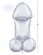 Glitterati Disco Penis 3 Foot Mylar Balloon Image