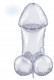 Glitterati Disco Penis 3 Foot Mylar Balloon Image