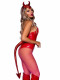 Devil Horns Headband and Tail Set - Red Image