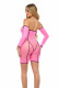 Double Vision Bodysuit Set - Pink Image