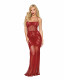 Bodystocking Gown Dmnd - One Size - Red Image