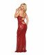 Bodystocking Gown Dmnd - One Size - Red Image