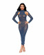 Bodystocking Gown Dmnd - One Size - Navy Image