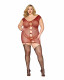 Garter Slip Dmnd - One Size Queen - Red Image