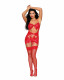 Garter Slip and G-String Dmnd - One Size - Red Image