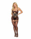 Garter Slip and G-String Dmnd - One Size - Black Image