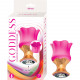 Goddess Diamond Bloom Massager - Fushcia Image