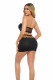 Net Worth 2pc Bandeau Set - One Size - Black Image