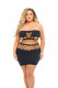 Net Worth 2pc Bandeau Set - Queen - Black Image