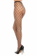 Double Fence Net Pantyhose - Black - Os Image