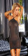 Vip Mini Dress - One Size - Black Metallic Image