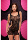 Leopard Lace Mini Dress - One Size  - Black Image