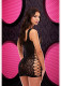 Leopard Lace Mini Dress - One Size  - Black Image